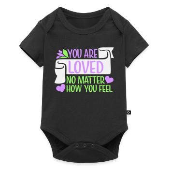 Tu es aimé, peu importe la compassion que tu ressens - Body à manches courtes Premium Bébé - noir - Devant