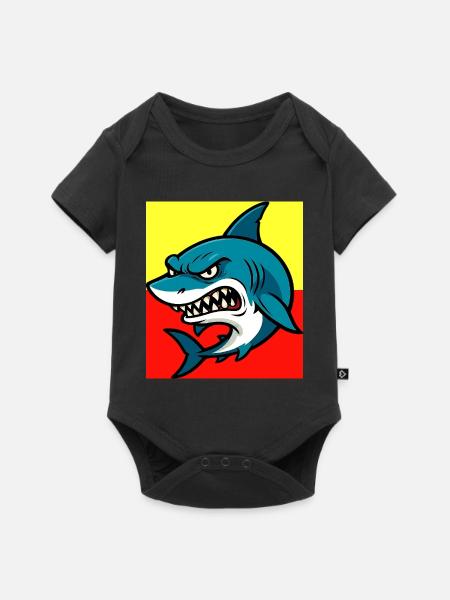 Hai - Baby Premium Kurzarmbody - Schwarz