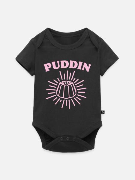 puddin - Baby Premium Kurzarmbody - Schwarz