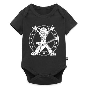 Heavy Metal Guitarist - Baby Premium short-sleeve bodysuit - black - Front