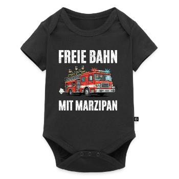 Clear path for fire brigade - Baby Premium short-sleeve bodysuit - black - Front