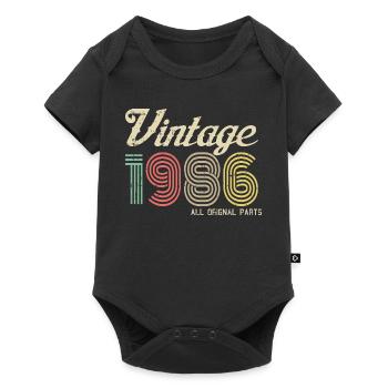 Vintage 1966 All Original Parts - Baby Premium short-sleeve bodysuit - black - Front