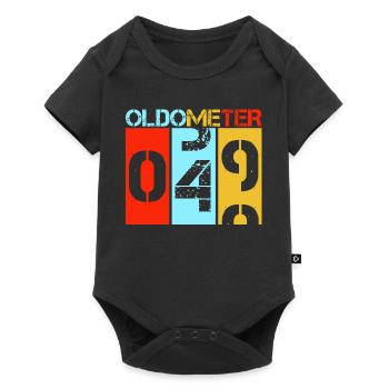 Oldometer 49 Retro 50th Birthday Milestone - Baby Premium short-sleeve bodysuit - black - Front