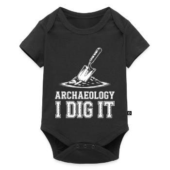 Archéologie Je le creuse Tee - Body à manches courtes Premium Bébé - noir - Devant