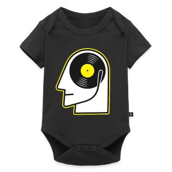 Vinyl Head Portrait - Baby Premium short-sleeve bodysuit - black - Front