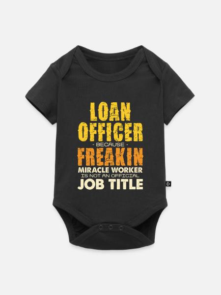 Kreditberater Spruch Wunderwerker - Baby Premium Kurzarmbody - Schwarz