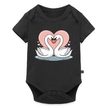 Love Wins - Swans Valentine's Day - Baby Premium short-sleeve bodysuit - black - Front