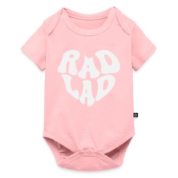Rad Lad - Vintage Heart (Custom Color) - Baby Premium short-sleeve bodysuit - rose - Front