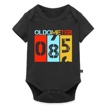 Oldometer 85 Funny 85th Birthday Milestone Gift - Baby Premium short-sleeve bodysuit - black - Front