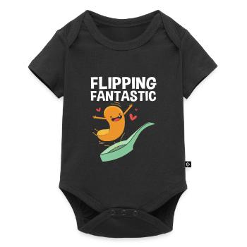 pancake - Baby Premium short-sleeve bodysuit - black - Front