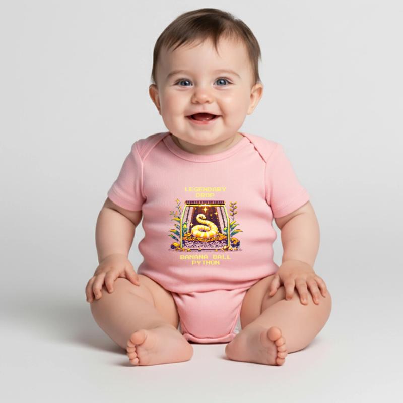 Découverte légendaire : python romain banane | Python Body à manches courtes Premium Bébé