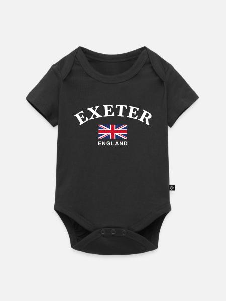 Exeter, England - Baby Premium Kurzarmbody - Schwarz