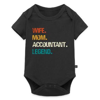 Wife Mother Accountant Legend - Baby Premium short-sleeve bodysuit - black - Front