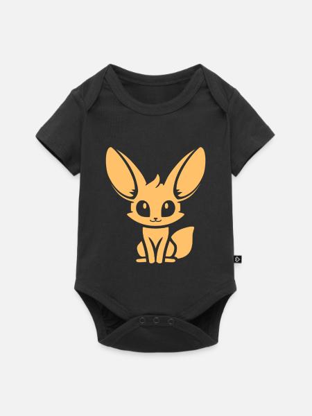 Fennek - Baby Premium Kurzarmbody - Schwarz