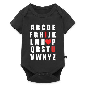 Conception pour la Saint-Valentin – Amour Cadeau Romantique - Body à manches courtes Premium Bébé - noir - Devant