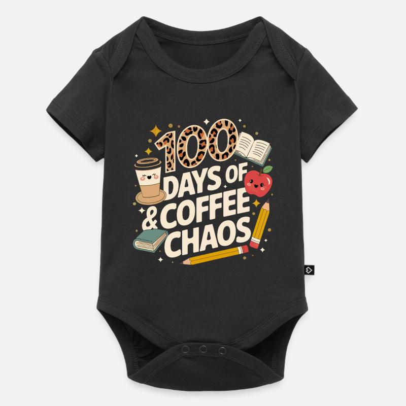 100 jours de chaos du café - Body à manches courtes Premium Bébé - noir