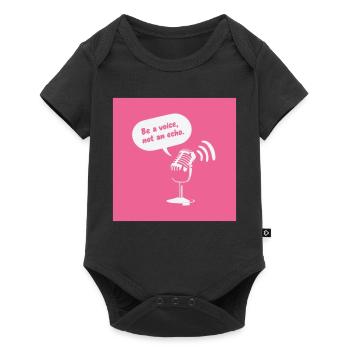 Be a Voice, Not an Echo - Baby Premium short-sleeve bodysuit - black - Front