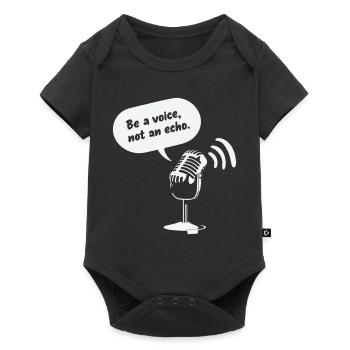 Be a Voice, Not an Echo - Baby Premium short-sleeve bodysuit - black - Front