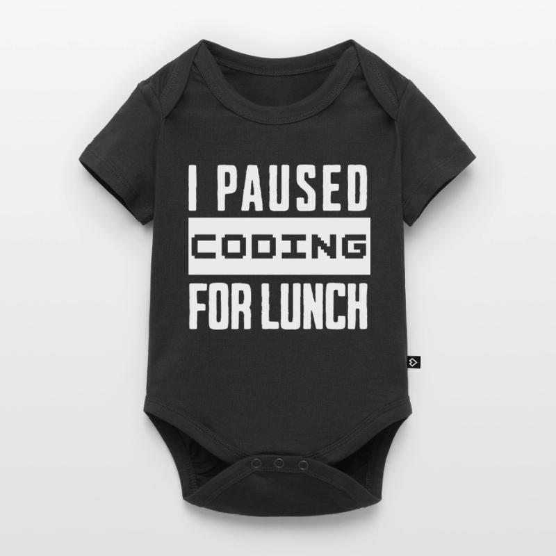 Codage de geeks, j’ai mis le codage en pause pour le déjeuner Body à manches courtes Premium Bébé