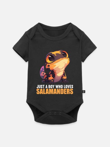 Feuersalamander Salamander - Baby Premium Kurzarmbody - Schwarz
