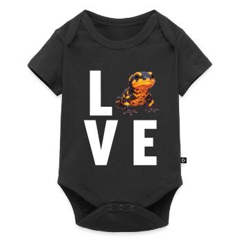 Feuersalamander Salamander - Baby Premium Kurzarmbody - Schwarz - Vorne