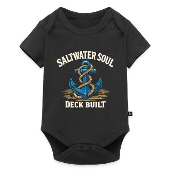 Seamanship Gift for Deckhand Ocean Work - Baby Premium short-sleeve bodysuit - black - Front