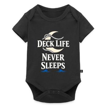 Seamanship Gift for Deckhand Ocean Work - Baby Premium short-sleeve bodysuit - black - Front