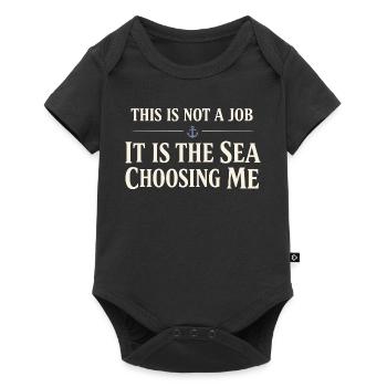 Seamanship Gift for Deckhand Ocean Work - Baby Premium short-sleeve bodysuit - black - Front