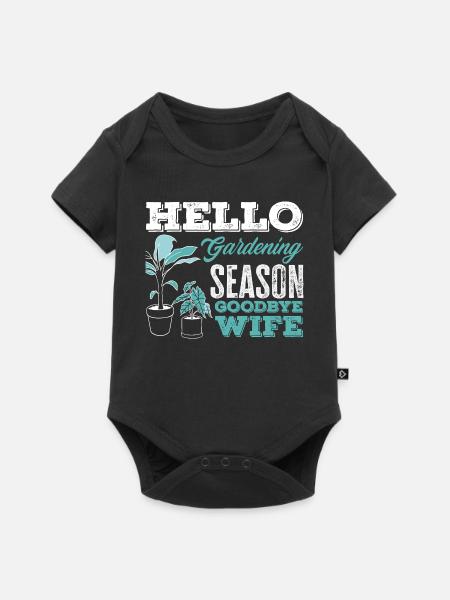 Gartensaison Auf Wiedersehen Ehefrau - Baby Premium Kurzarmbody - Schwarz