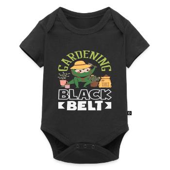 Gardening Black Belt Funnier - Baby Premium short-sleeve bodysuit - black - Front