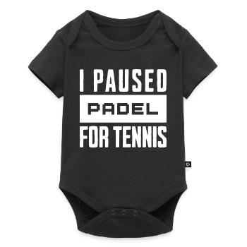 Tennis & Padel, T-Shirt, Mug for Tennis Players - Baby Premium short-sleeve bodysuit - black - Front