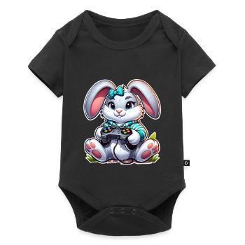 Jeux de Pâques - Body à manches courtes Premium Bébé - noir - Devant