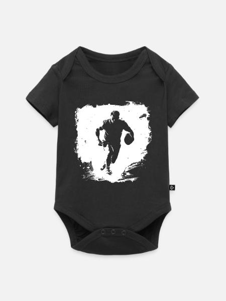 Rugby Streetart - Baby Premium Kurzarmbody - Schwarz