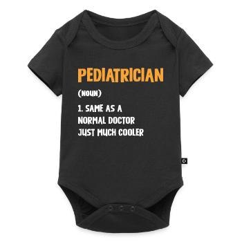 Pediatrician with extra style - Baby Premium short-sleeve bodysuit - black - Front
