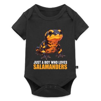 Feuersalamander Salamander - Baby Premium Kurzarmbody - Schwarz - Vorne