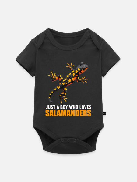 Feuersalamander Salamander - Baby Premium Kurzarmbody - Schwarz