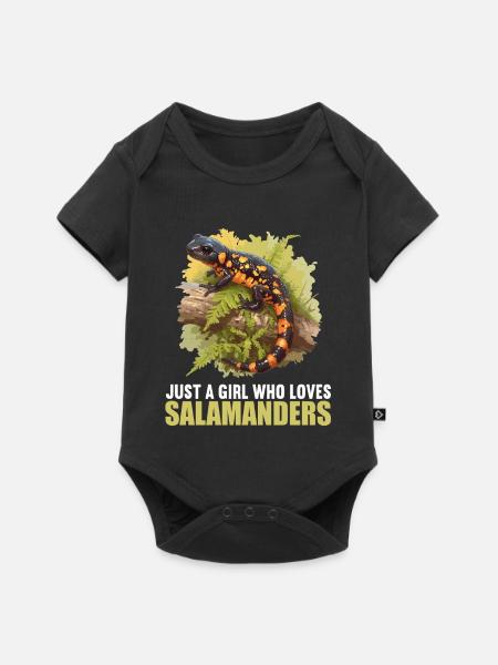 Feuersalamander Salamander - Baby Premium Kurzarmbody - Schwarz