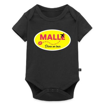 MALLE Divas tour Yellow Pink - Baby Premium short-sleeve bodysuit - black - Front