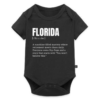 Florida Sunshine Mystery T-Shirt - Baby Premium Kurzarmbody - Schwarz - Vorne
