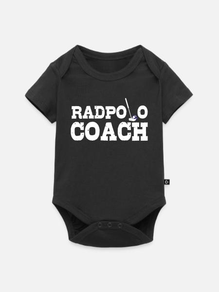 Radpolo Coach - Baby Premium Kurzarmbody - Schwarz