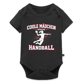 Handball Girl Saying Gift - Baby Premium short-sleeve bodysuit - black - Front