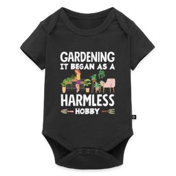 Jardinage Cela a commencé comme un passe-temps inoffensif de botanique - Body à manches courtes Premium Bébé - noir - Devant