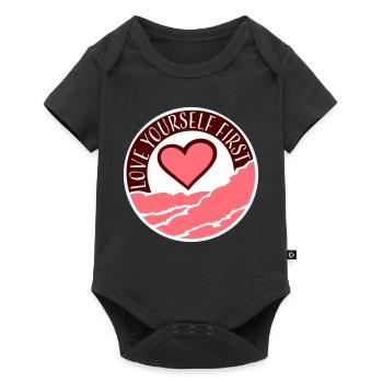 Love Yourself First Self-Love Self-Care - Baby Premium short-sleeve bodysuit - black - Front