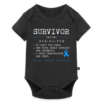 Colon, Cancer, Large Intestine - Baby Premium short-sleeve bodysuit - black - Front