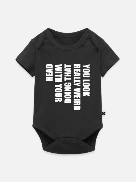 Klartext Typo Statement - Baby Premium Kurzarmbody - Schwarz