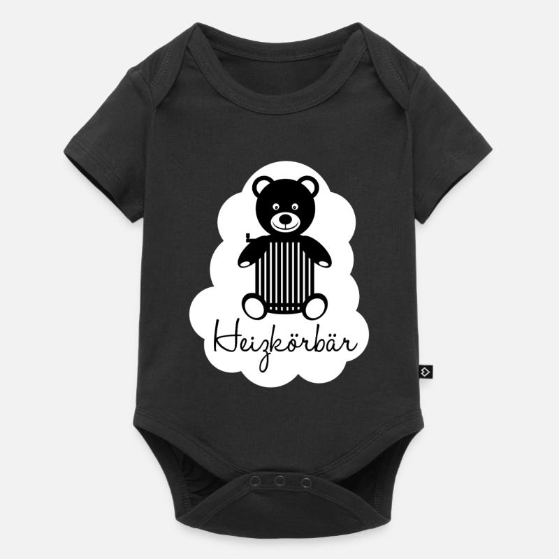 Ours à panier chauffant - Body à manches courtes Premium Bébé - noir