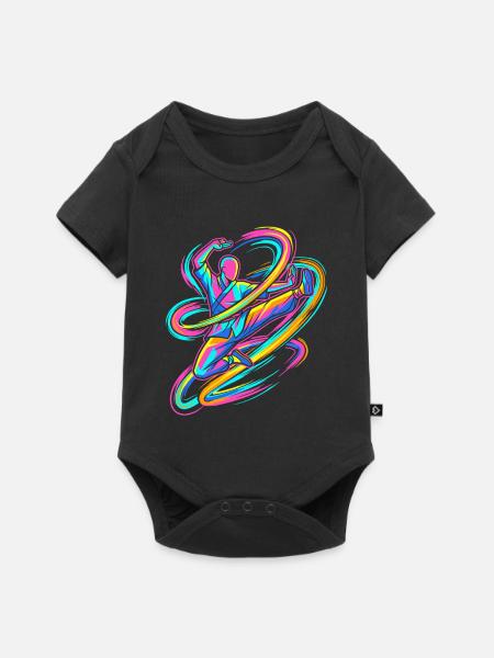 Karate - Baby Premium Kurzarmbody - Schwarz