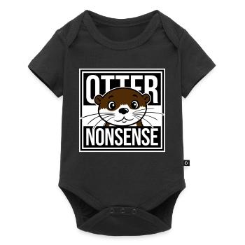 Otter Nonsense Funny Pun Otter Love Saying - Baby Premium short-sleeve bodysuit - black - Front