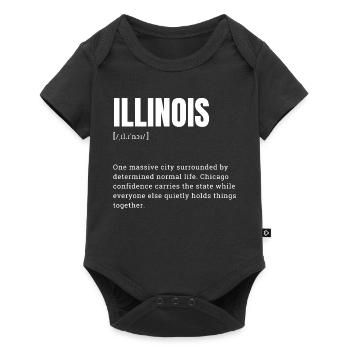 Illinois Style: Chicago Confident - Baby Premium short-sleeve bodysuit - black - Front