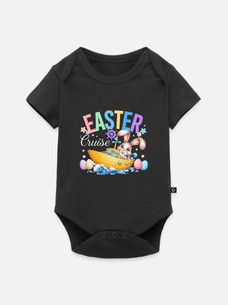 Osterkreuzfahrt-Urlaubszitat - Baby Premium Kurzarmbody - Schwarz